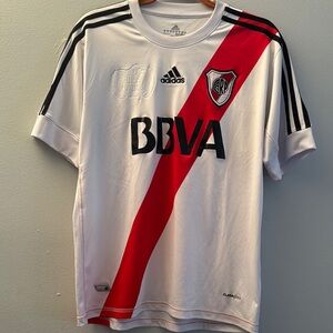 Adidas BBVA Trezeguet #7 Stripe Jersey size M